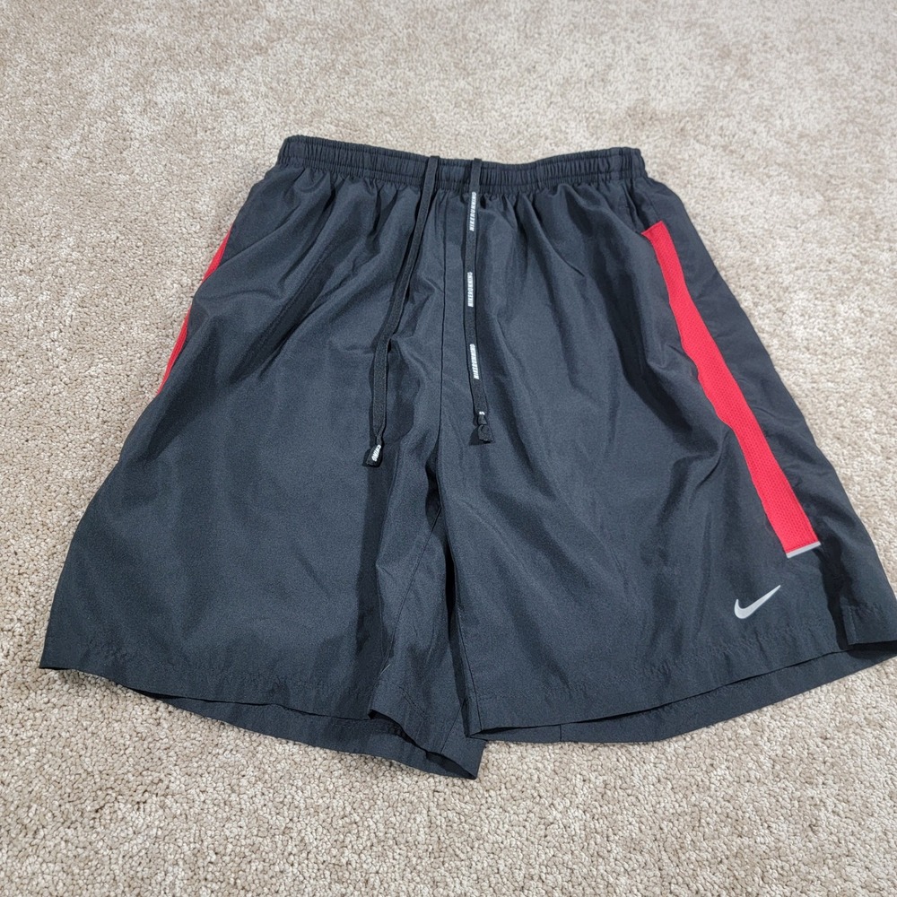 Nike Running Shorts Athletic‎ Gym Training Lightweight Red Stripe Mens